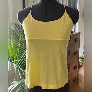 BCBG MaxAzria Yellow Cropped Halter Tank Size S